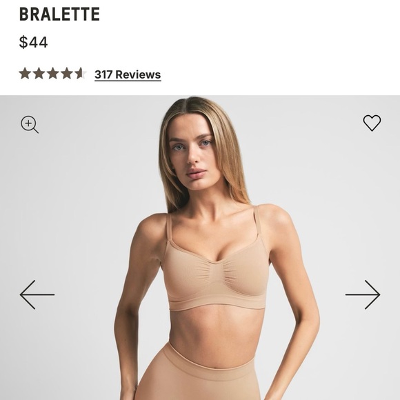 SKIMS Other - SKIMS Seamless Sculpt Bralette - color: Mica